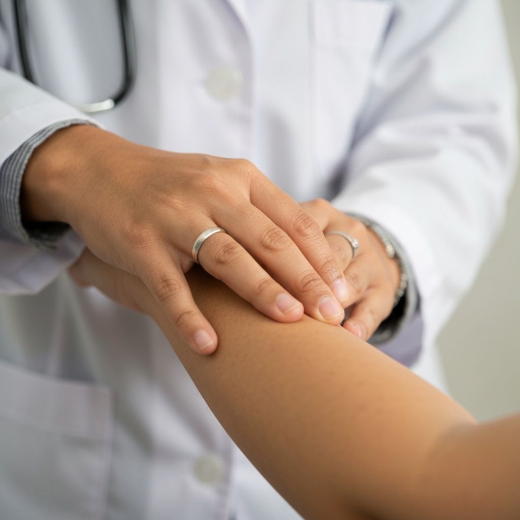 Healthcare provider hands